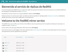 Tablet Screenshot of ftp.rediris.es